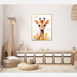 Giraffens Bobleleg - Giraf Plakat 14