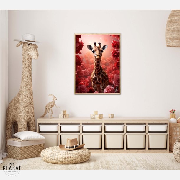 Giraffens Rde Rosesymfoni - Giraf Plakat 16