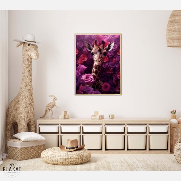 Giraffens Lilla Rosesymfoni - Giraf Plakat 24