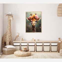 Giraffens Eventyr i Blomsterland - Giraf Plakat 8