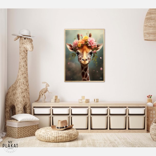 Giraffens Eventyr i Blomsterland - Giraf Plakat 8