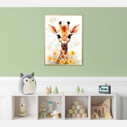 Giraffens Bobleleg - Giraf Plakat 14