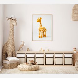 Gul Garn Giraf - Giraf Plakat 11
