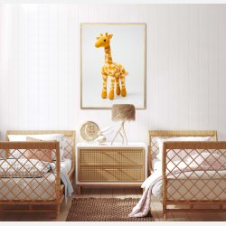 Gul Garn Giraf - Giraf Plakat 11
