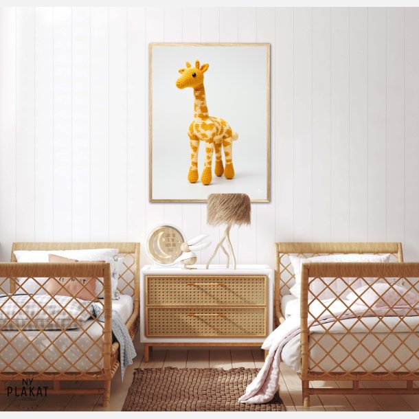 Gul Garn Giraf - Giraf Plakat 11