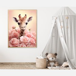 Giraffens Pinkfulde Eventyr - Giraf Plakat 32