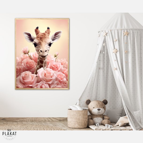 Giraffens Pinkfulde Eventyr - Giraf Plakat 32