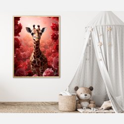 Giraffens Rde Rosesymfoni - Giraf Plakat 16