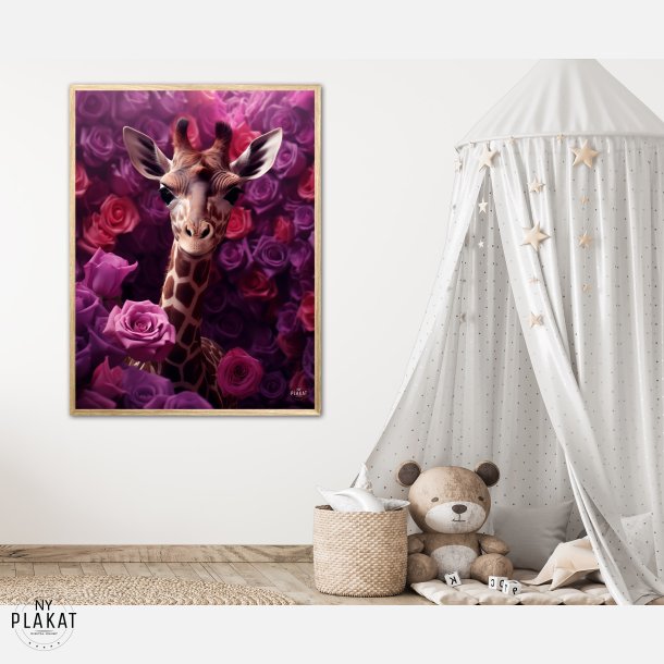 Giraffens Lilla Rosesymfoni - Giraf Plakat 24