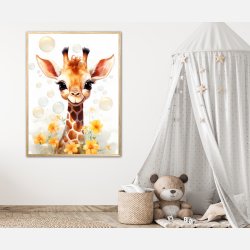 Giraffens Bobleleg - Giraf Plakat 14
