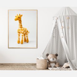 Gul Garn Giraf - Giraf Plakat 11