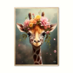 Giraffens Eventyr i Blomsterland - Giraf Plakat 8