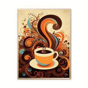 Kaffe Abstrakt - Plakat Nr. 7