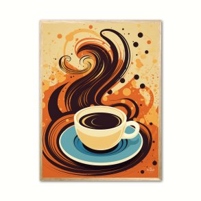 Kaffe Abstrakt - Plakat Nr. 8