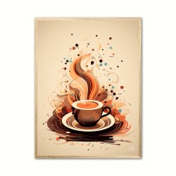 Kaffe Abstrakt - Plakat Nr. 10