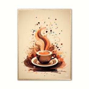 Kaffe Abstrakt - Plakat Nr. 10