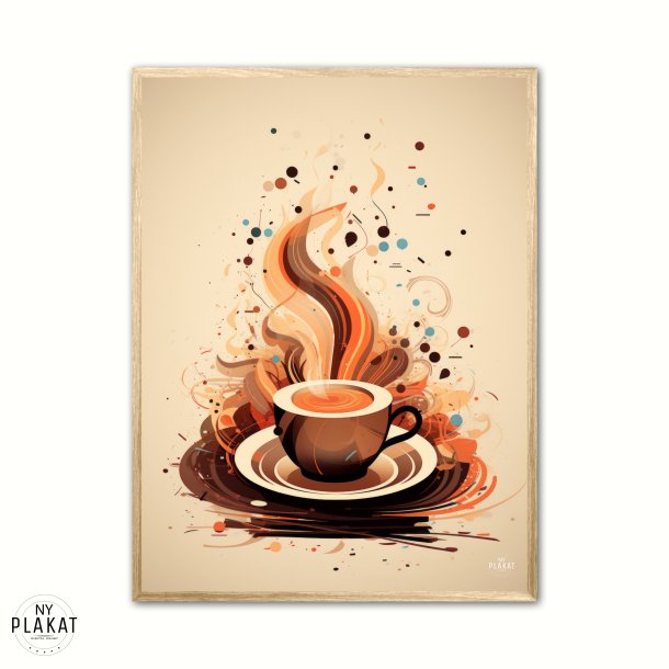 Kaffe Abstrakt - Plakat Nr. 10