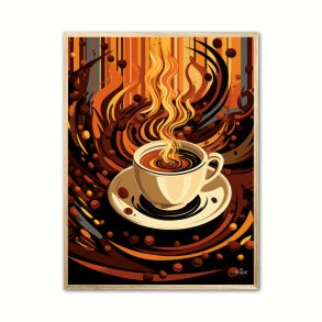 Kaffe Abstrakt - Plakat Nr. 2