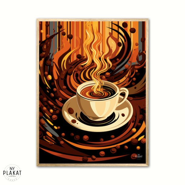 Kaffe Abstrakt - Plakat Nr. 2