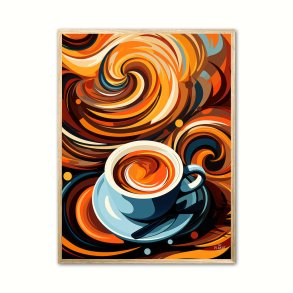 Kaffe Abstrakt - Plakat Nr. 3