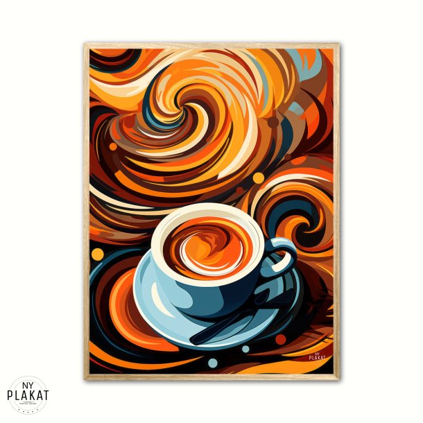 Kaffe Abstrakt - Plakat Nr. 3