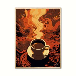 Kaffe Abstrakt - Plakat Nr. 4