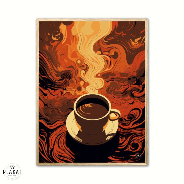 Kaffe Abstrakt - Plakat Nr. 4