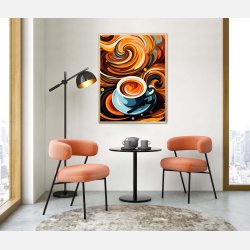 Kaffe Abstrakt - Plakat Nr. 3