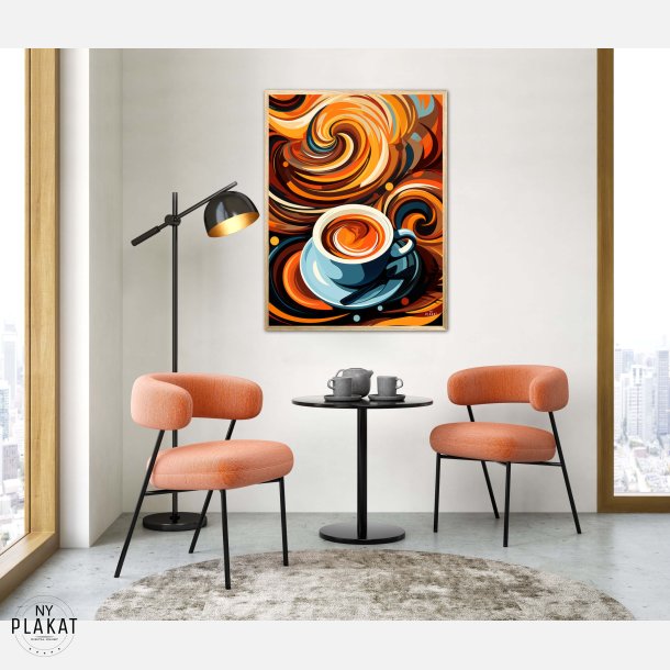 Kaffe Abstrakt - Plakat Nr. 3