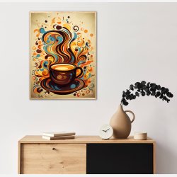 Kaffe Abstrakt - Plakat Nr. 5