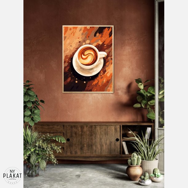 Kaffe Abstrakt - Plakat Nr. 1