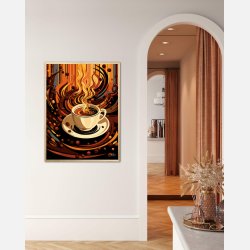 Kaffe Abstrakt - Plakat Nr. 2