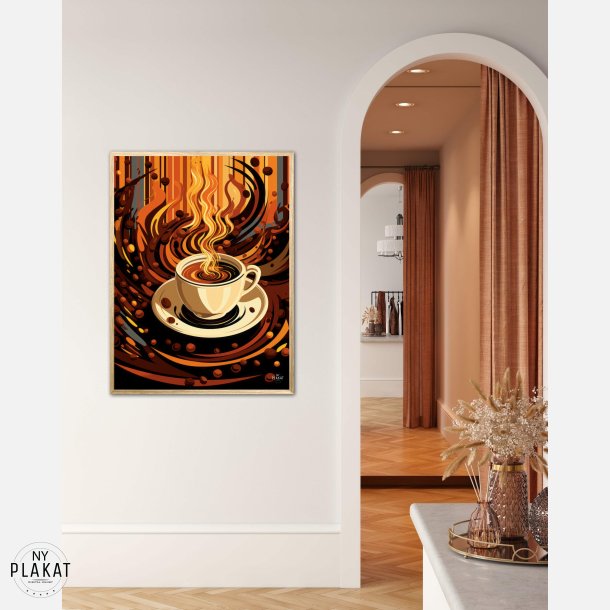 Kaffe Abstrakt - Plakat Nr. 2