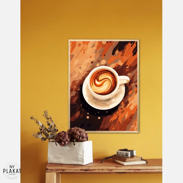 Kaffe Abstrakt - Plakat Nr. 1