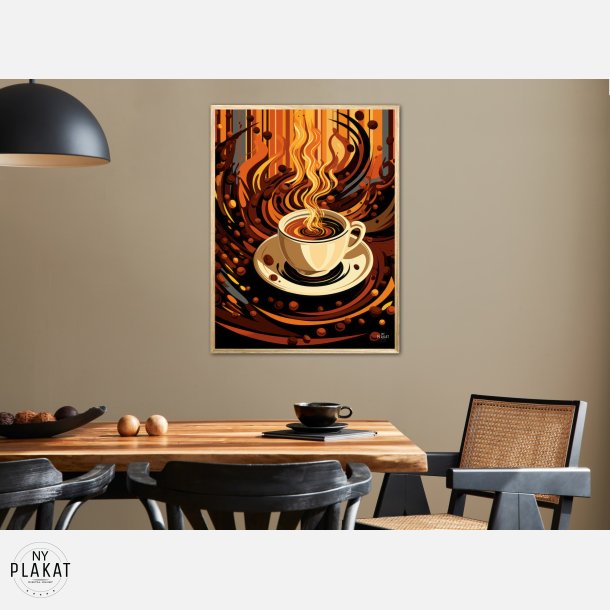 Kaffe Abstrakt - Plakat Nr. 2