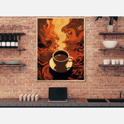 Kaffe Abstrakt - Plakat Nr. 4