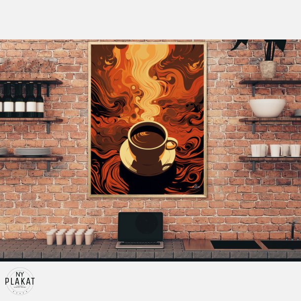 Kaffe Abstrakt - Plakat Nr. 4