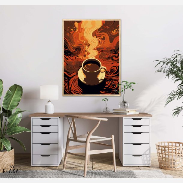 Kaffe Abstrakt - Plakat Nr. 4