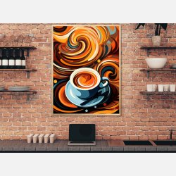 Kaffe Abstrakt - Plakat Nr. 3