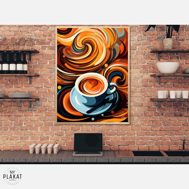 Kaffe Abstrakt - Plakat Nr. 3