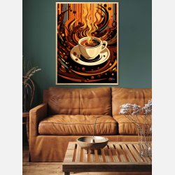 Kaffe Abstrakt - Plakat Nr. 2