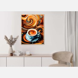 Kaffe Abstrakt - Plakat Nr. 3