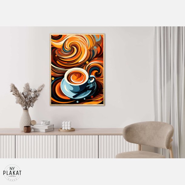Kaffe Abstrakt - Plakat Nr. 3