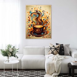 Kaffe Abstrakt - Plakat Nr. 5