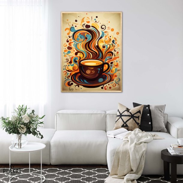 Kaffe Abstrakt - Plakat Nr. 5