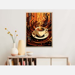 Kaffe Abstrakt - Plakat Nr. 2