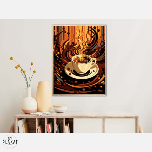 Kaffe Abstrakt - Plakat Nr. 2
