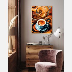 Kaffe Abstrakt - Plakat Nr. 3