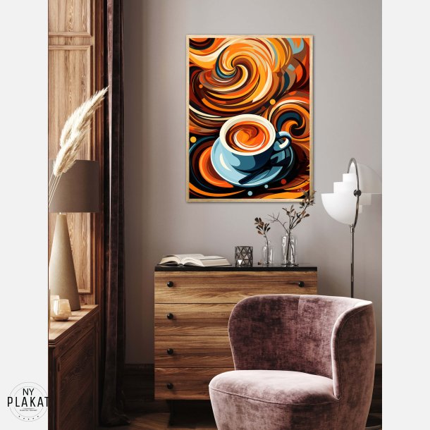 Kaffe Abstrakt - Plakat Nr. 3