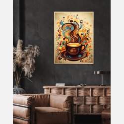 Kaffe Abstrakt - Plakat Nr. 5